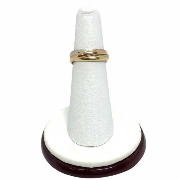 Cartier 18k tri-color Trinity Rolling Ring sz 5.5 - Picture 1 of 9
